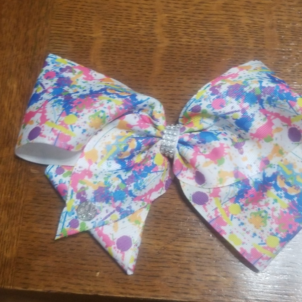 Multicolor splatter JoJo Siwa Bow